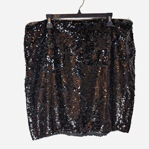 Pre-owned MARC NEW YORK Sequin Black Skirt